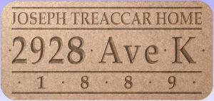 Joseph Treaccar Home sign